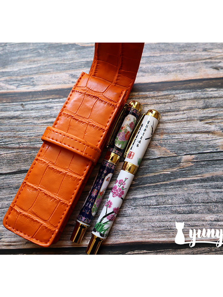 Estuche Pluma Fuente II - Naranja 6