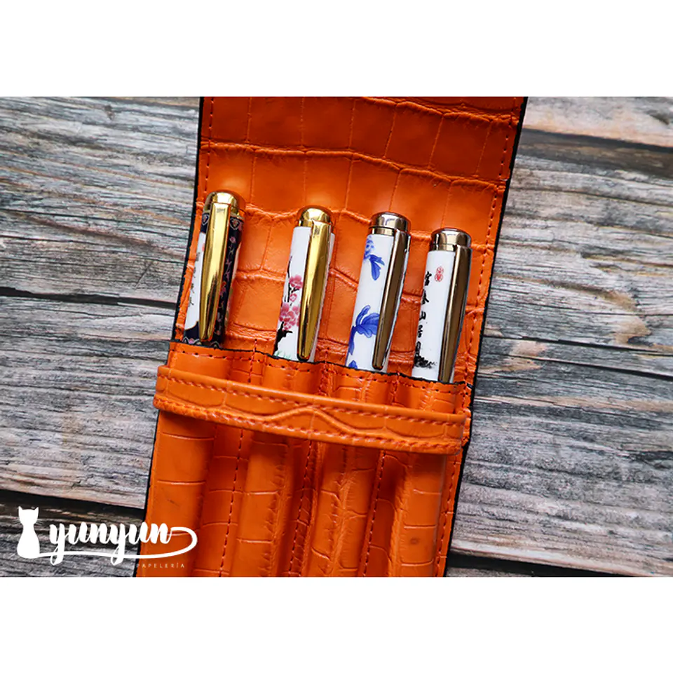 Estuche Plumas Fuentes IV - Naranja 4