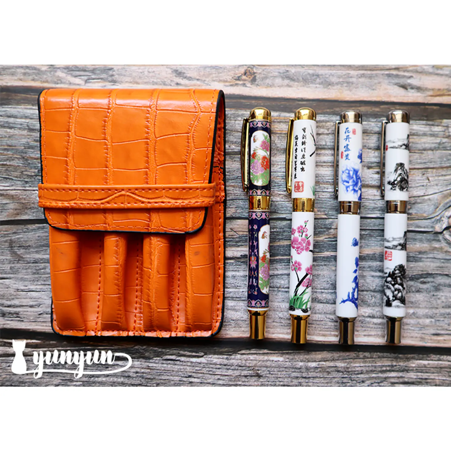 Estuche Plumas Fuentes IV - Naranja 1