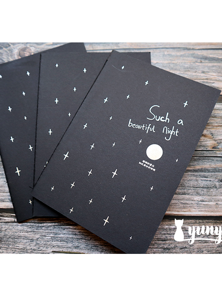 Libreta Hojas Negras - 20x14cm 1