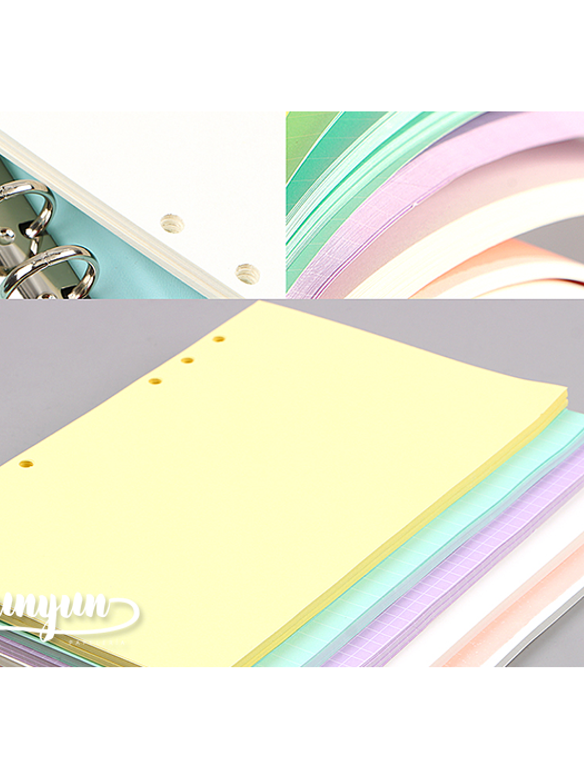 Repuesto Hojas Colores Libretas Binder - 45 pzas 2