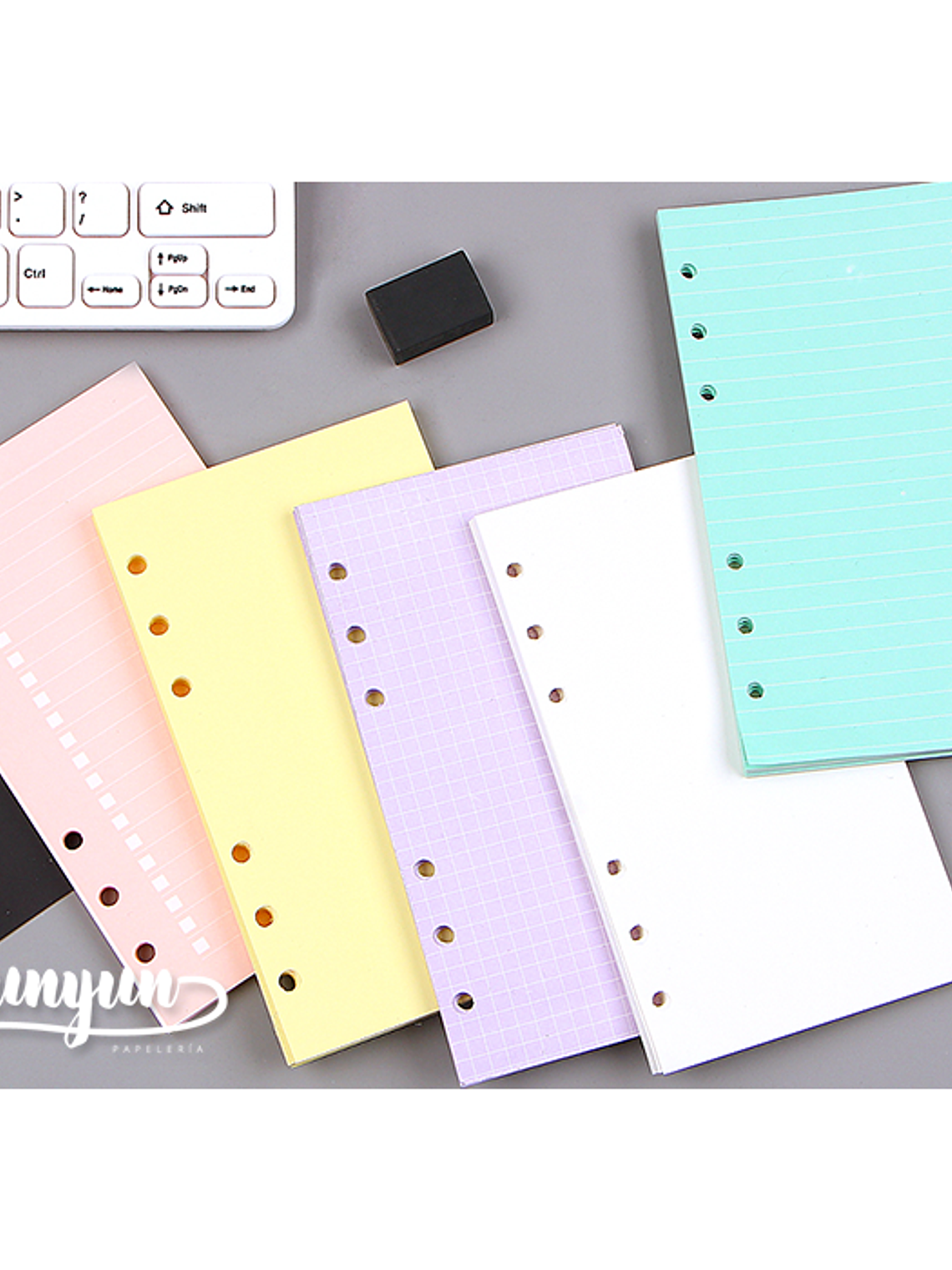 Repuesto Hojas Colores Libretas Binder - 45 pzas 1