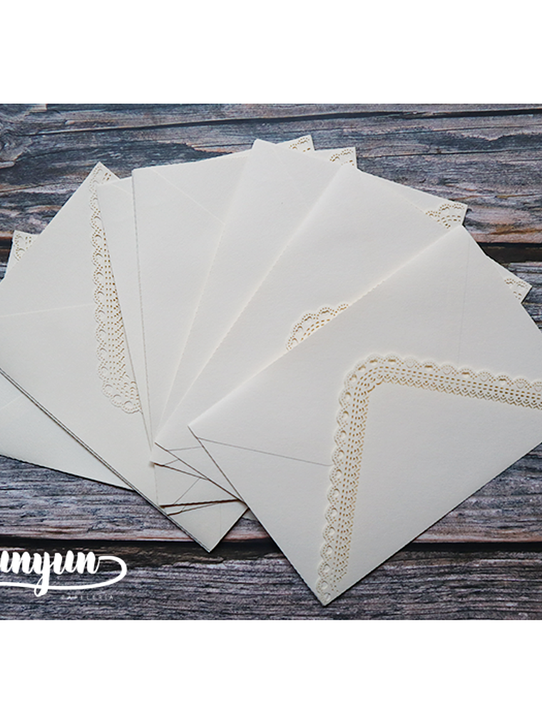 Set Sobres Corazones - 5 pzas 10