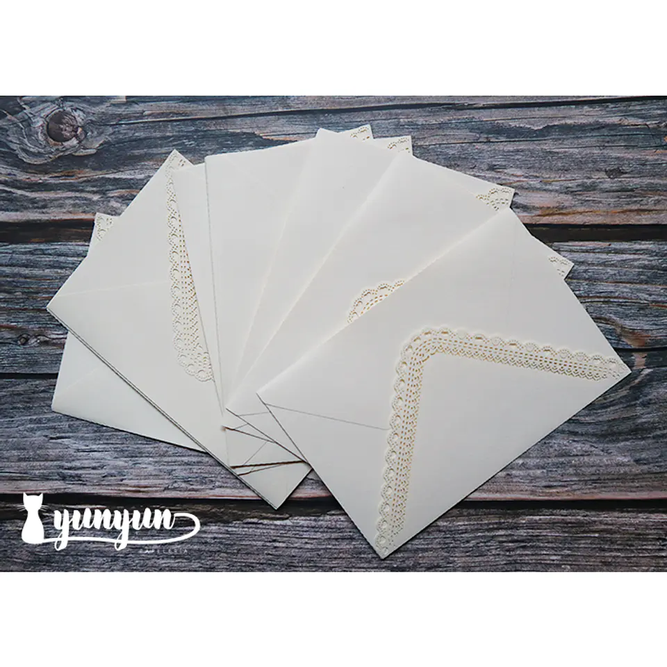 Set Sobres Corazones - 5 pzas 10