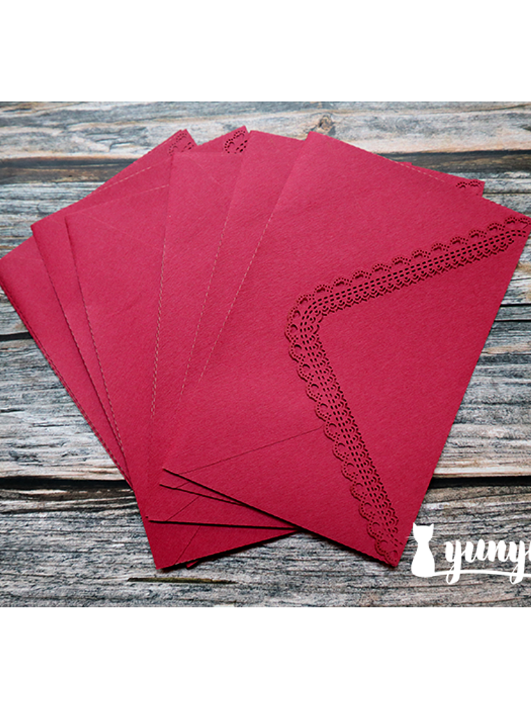 Set Sobres Corazones - 5 pzas 12