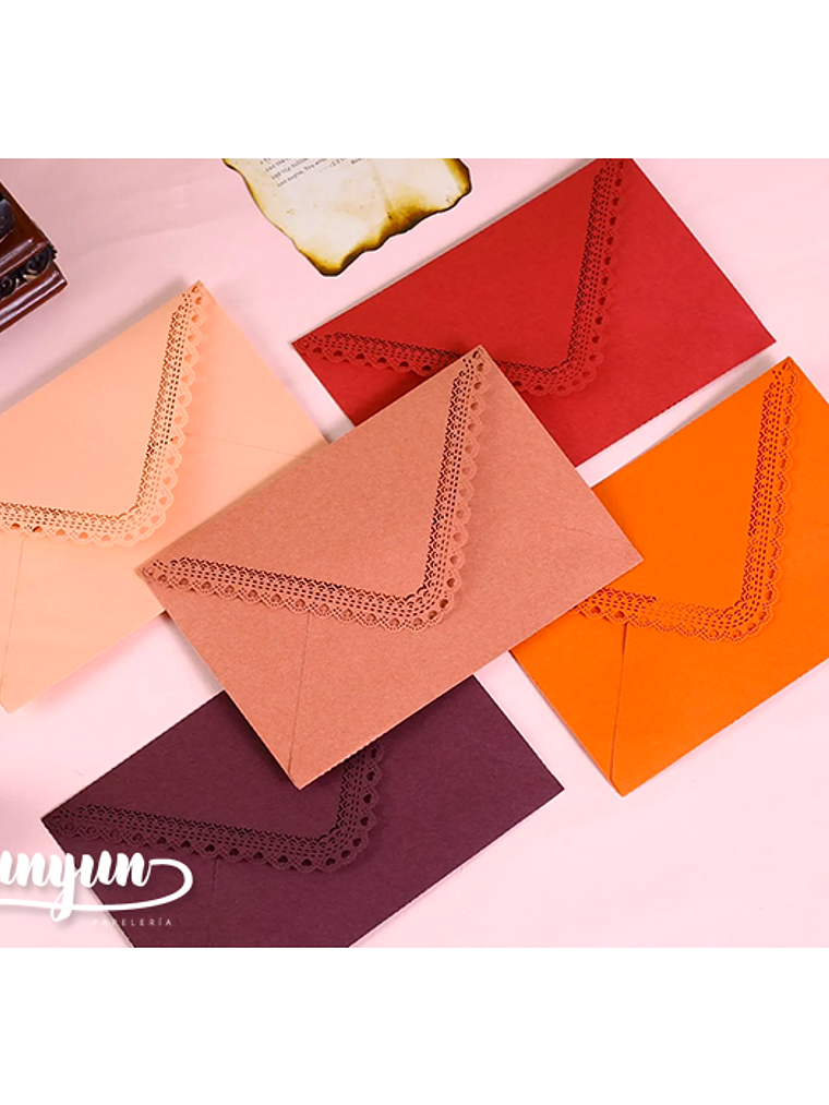 Set Sobres Corazones - 5 pzas 2