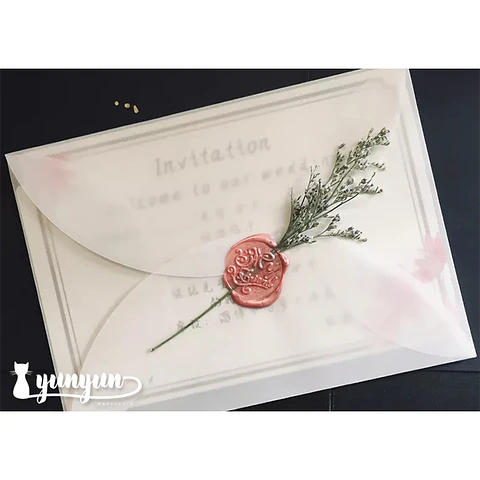 Sobres Pétalo Papel Diamante 18x13cm - 10 pzas