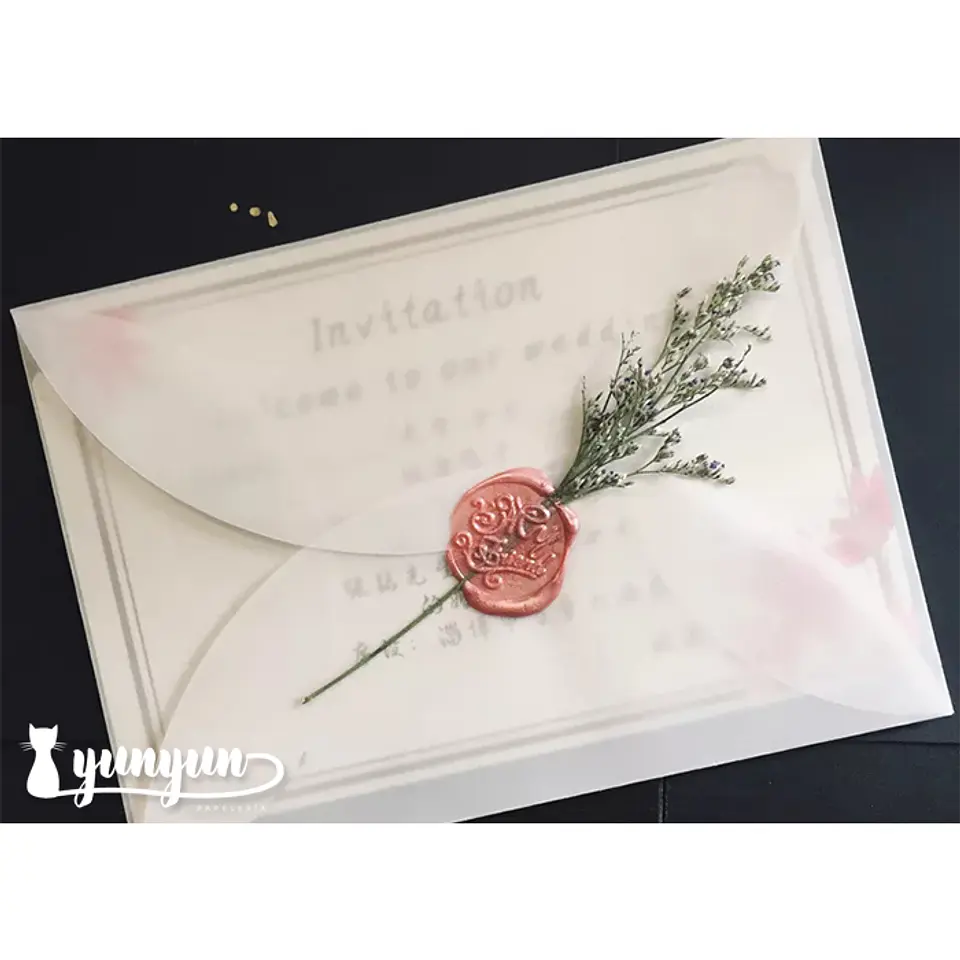 Sobres Pétalo Papel Diamante 18x13cm - 10 pzas 1
