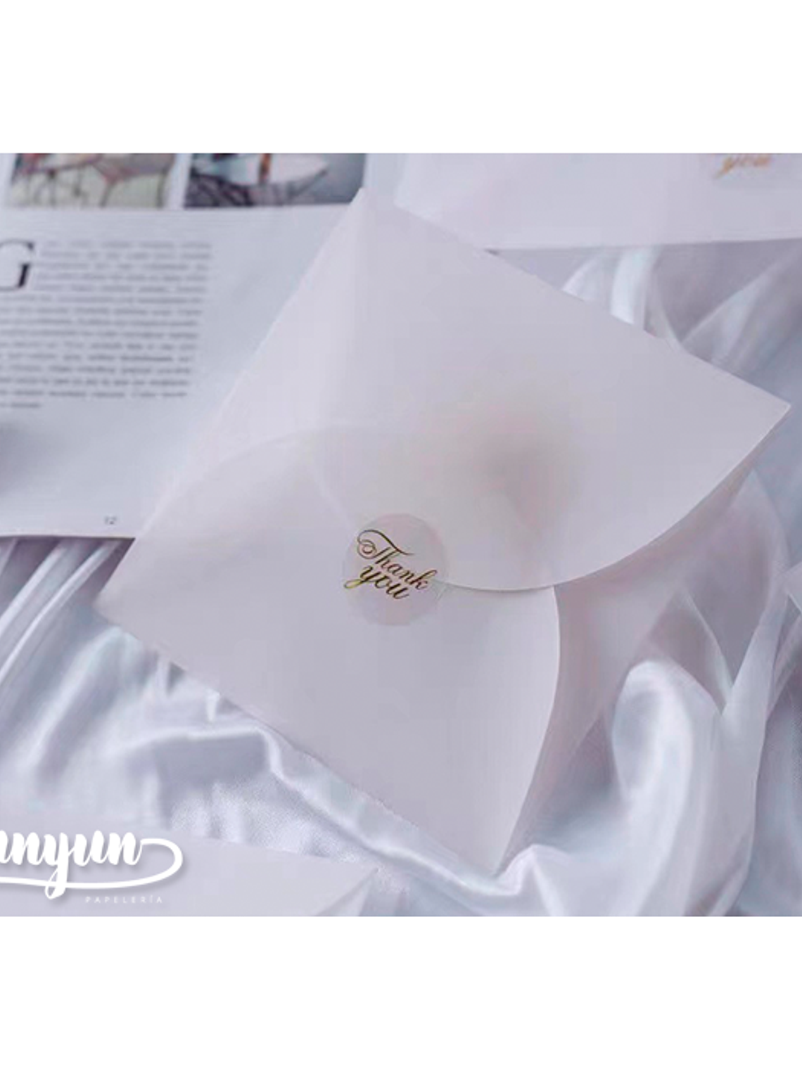 Sobres Pétalo Papel Diamante 12,5x12,5cm - 10 pzas 2