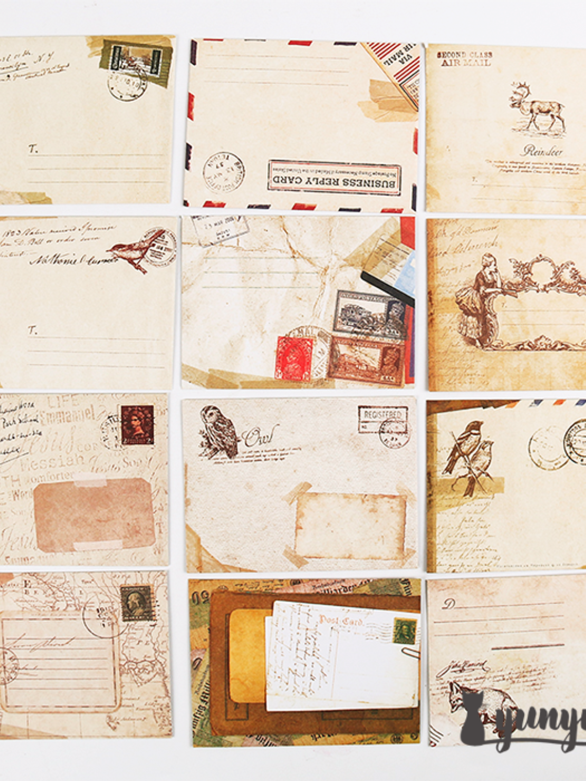 Set Mini Sobres Vintage - 12 pzas 6