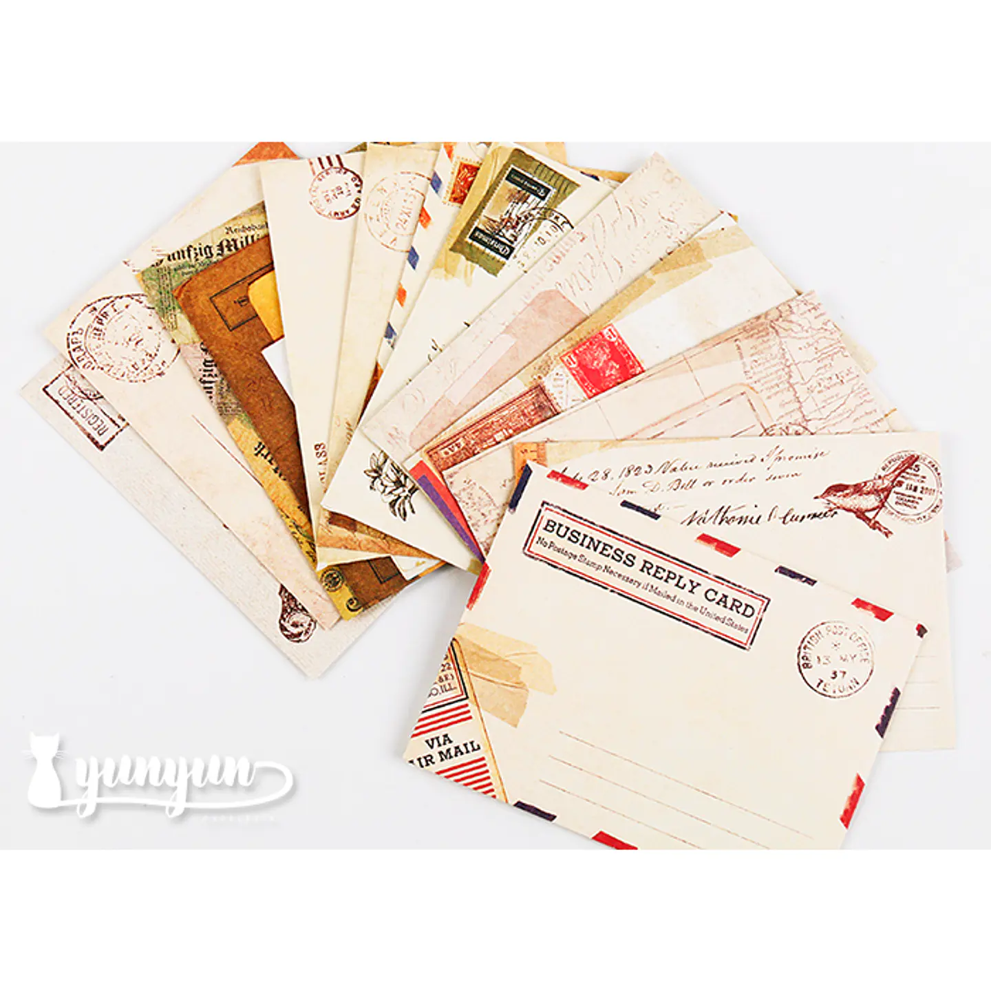 Set Mini Sobres Vintage - 12 pzas 2