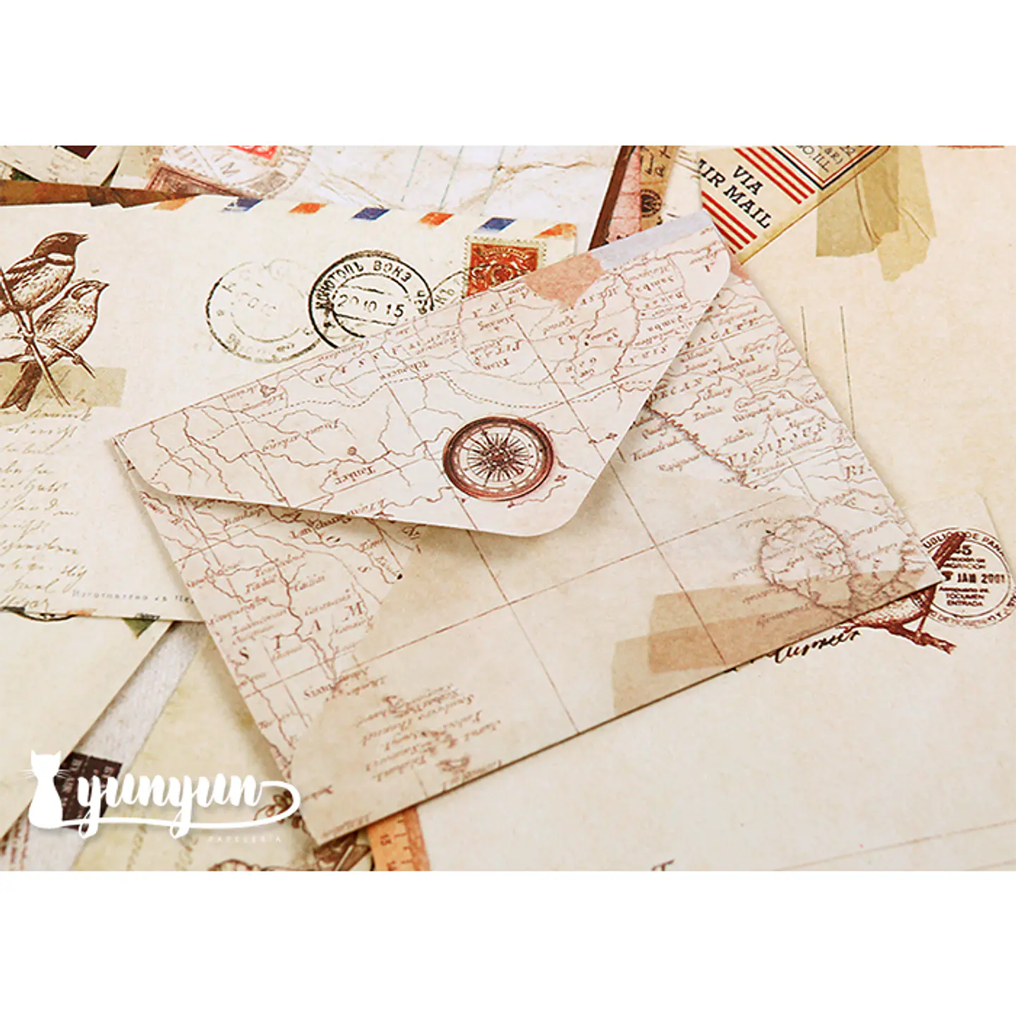Set Mini Sobres Vintage - 12 pzas 3