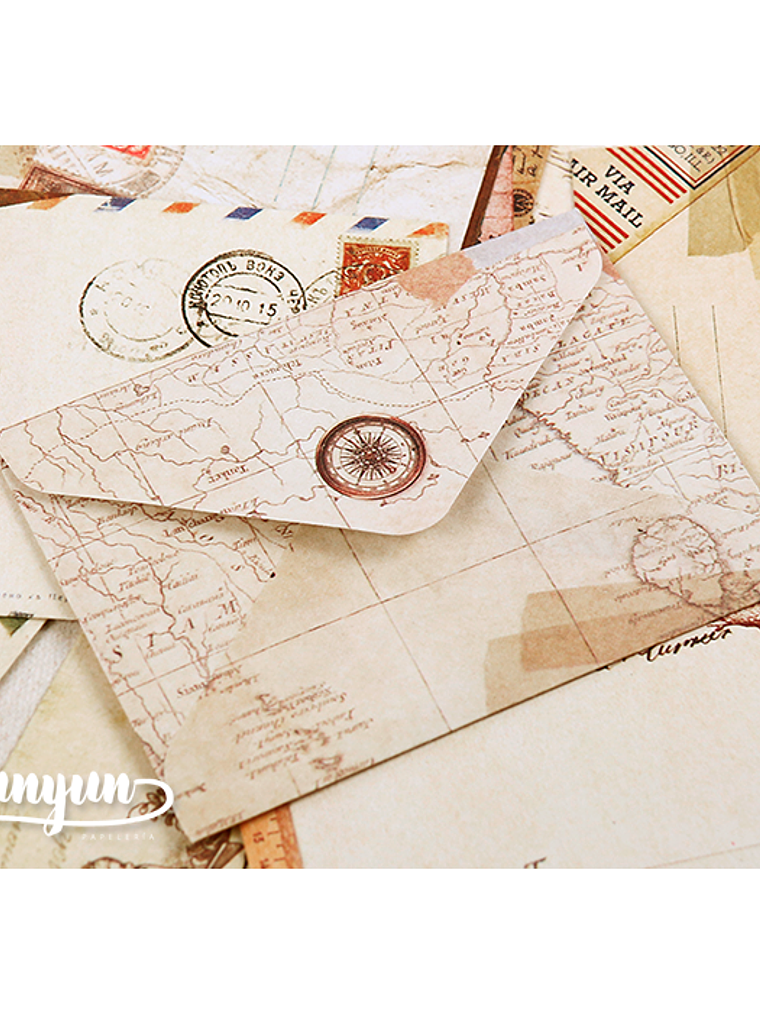 Set Mini Sobres Vintage - 12 pzas 3