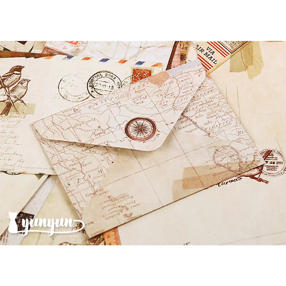 Set Mini Sobres Vintage - 12 pzas 3