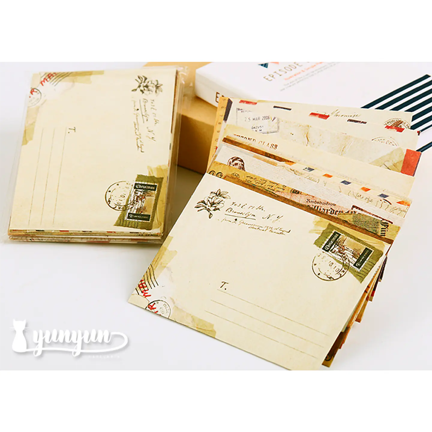 Set Mini Sobres Vintage - 12 pzas 5