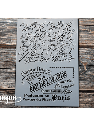 Stencil Vintage (A4) - 1 pza