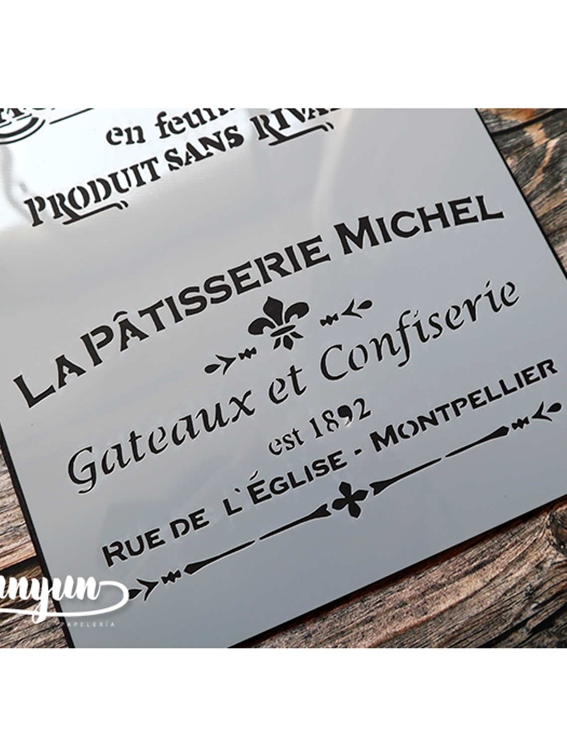 Stencil Vintage II (A4) - 1 pza 4