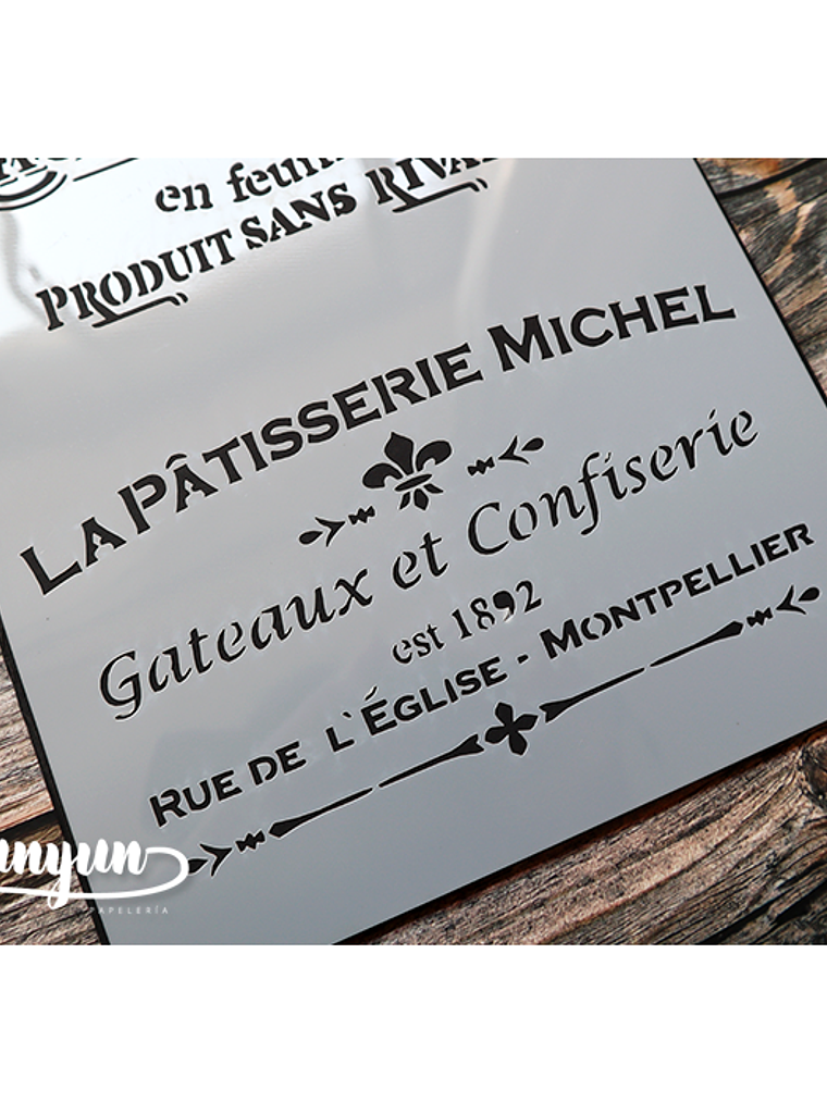 Stencil Vintage II (A4) - 1 pza 4