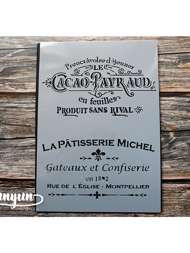 Stencil Vintage II (A4) - 1 pza 1