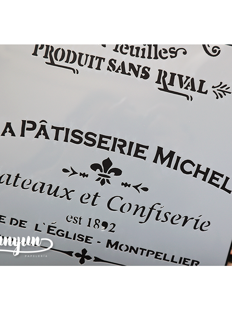 Stencil Vintage II (A4) - 1 pza 3