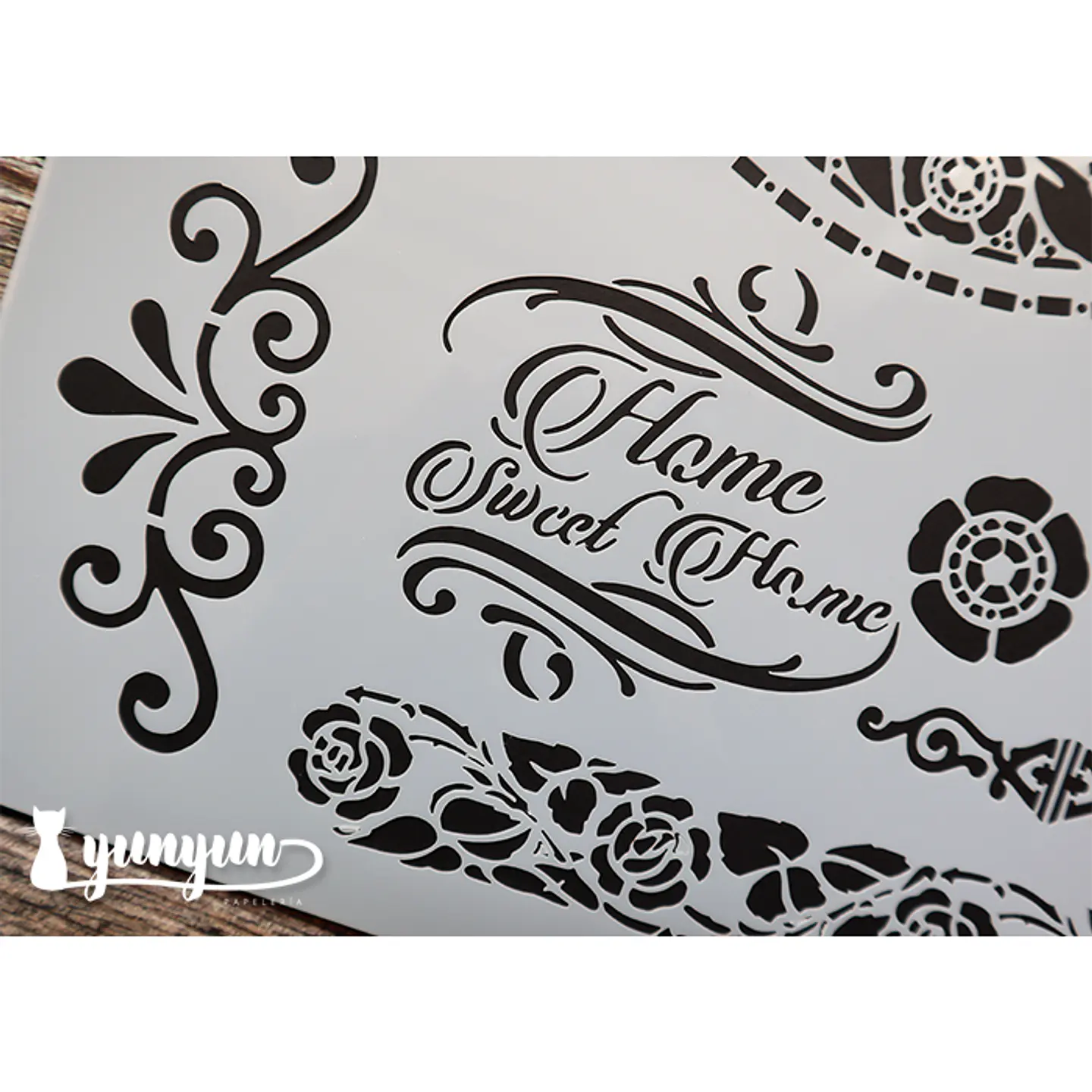 Stencil Home Sweet Home (A4) - 1 pza 3