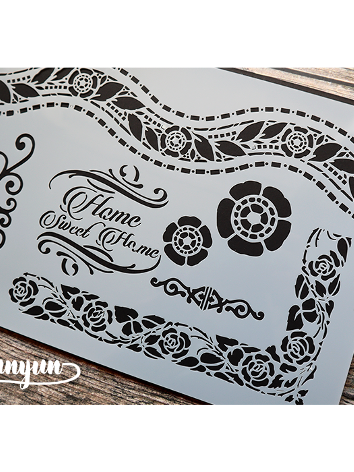 Stencil Home Sweet Home (A4) - 1 pza 5