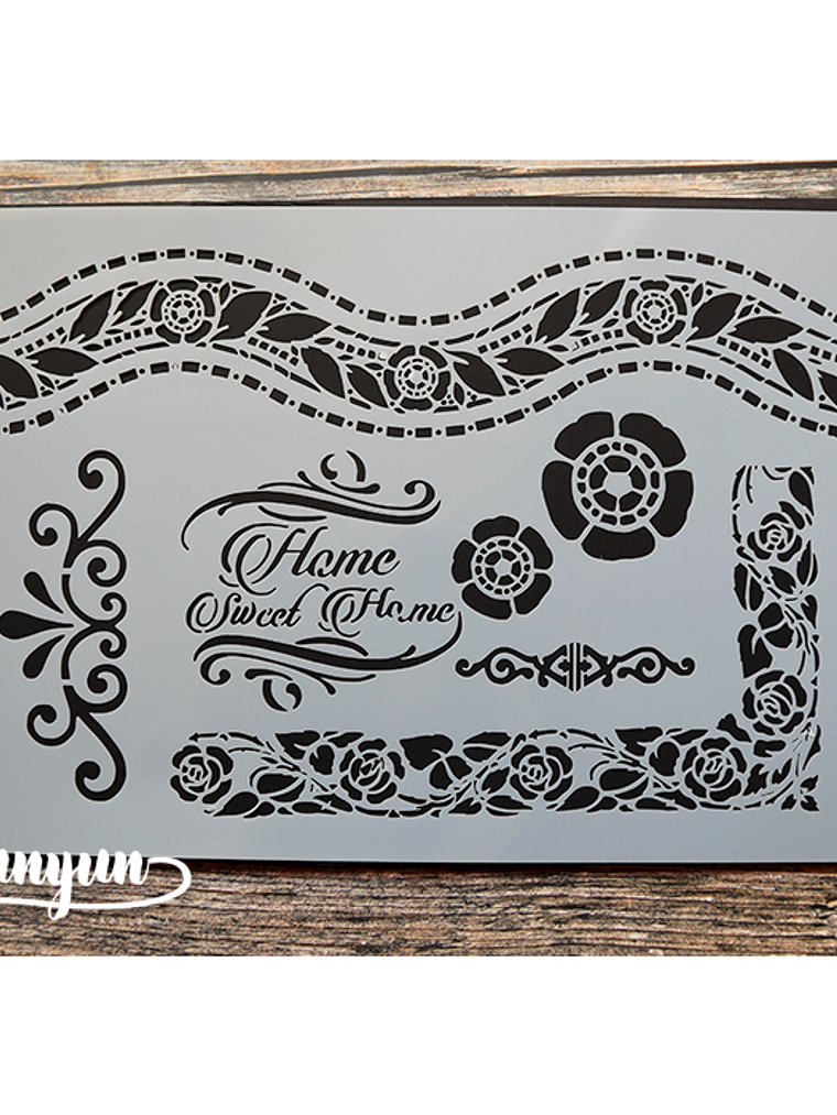 Stencil Home Sweet Home (A4) - 1 pza 1