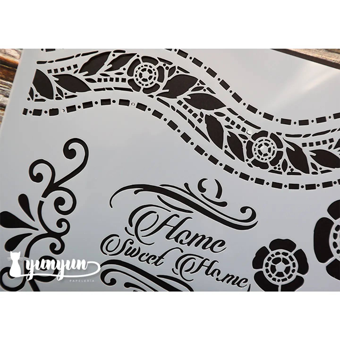 Stencil Home Sweet Home (A4) - 1 pza 2