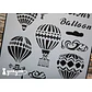 Stencil Hot Air Balloon (A4) - 1 pza - Miniatura 3