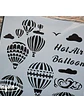 Stencil Hot Air Balloon (A4) - 1 pza - Miniatura 2