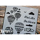 Stencil Hot Air Balloon (A4) - 1 pza - Miniatura 2