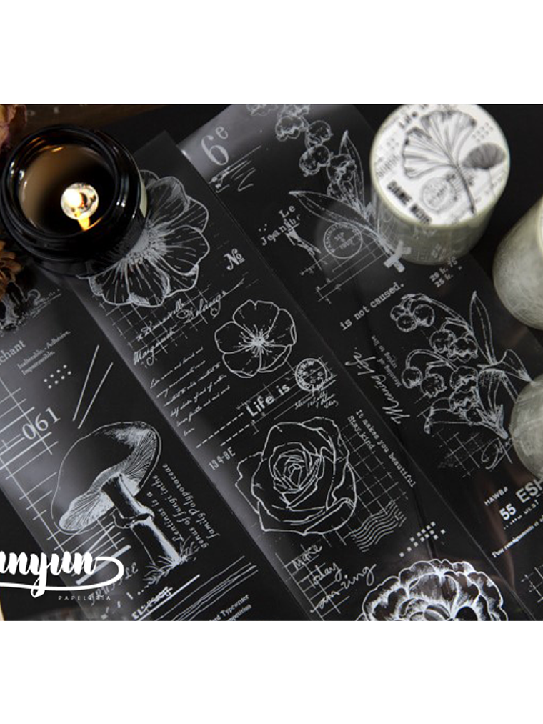 Washi Tapes Lace Botánica - 5,6cm 2