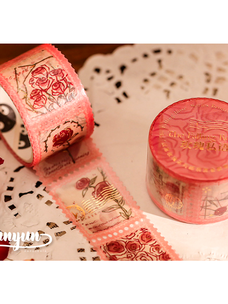 Washi Tapes Falling Rose -2,5cm 2