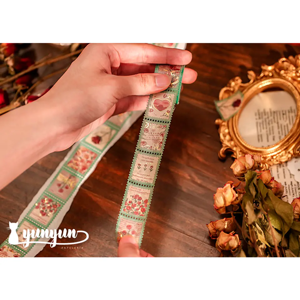 Washi Tapes Falling Rose -2,5cm 4