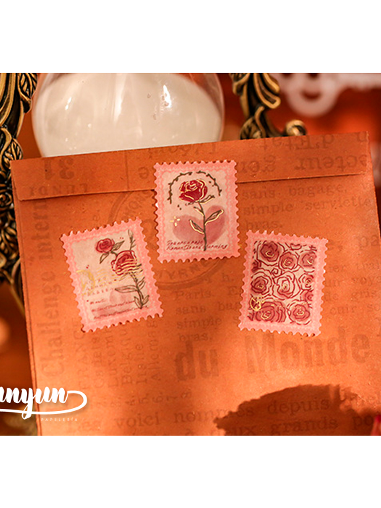 Washi Tapes Falling Rose -2,5cm 7