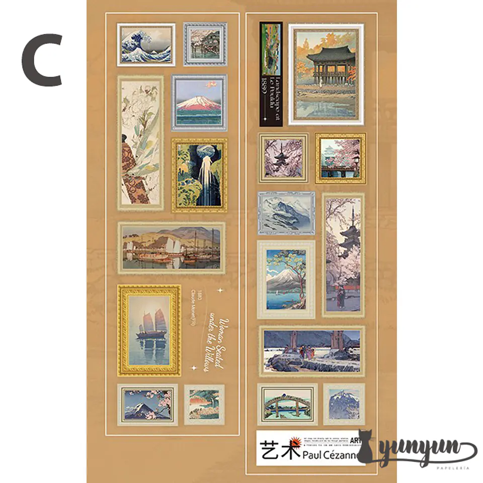 Washi Tapes Art Master Pieces - 5,5cm 16