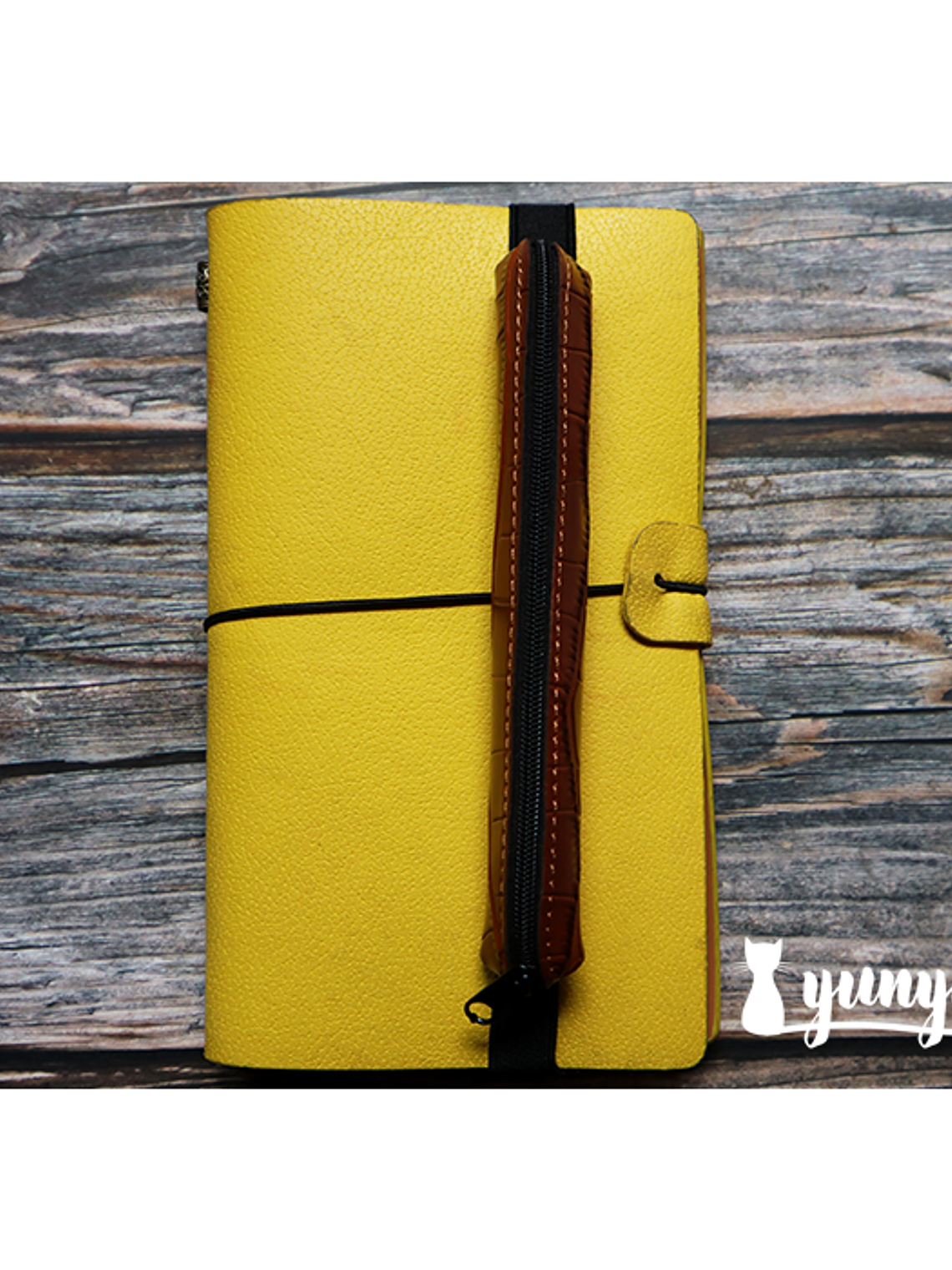 Estuche con elástico Individual - Café 1