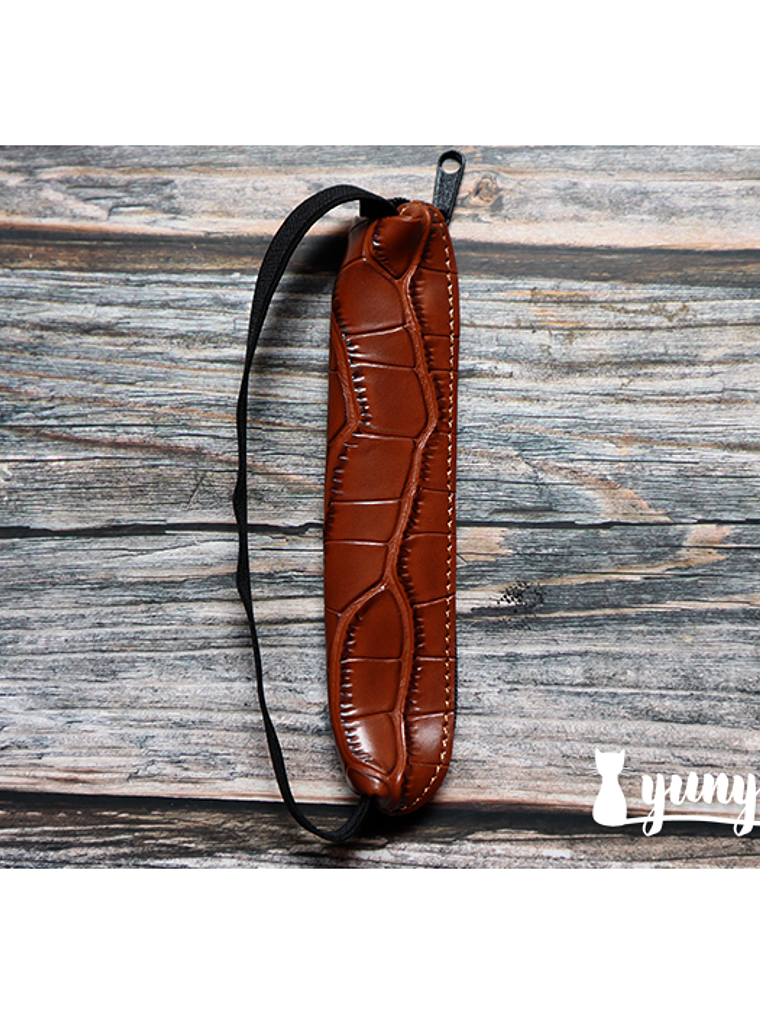 Estuche con elástico Individual - Café 2