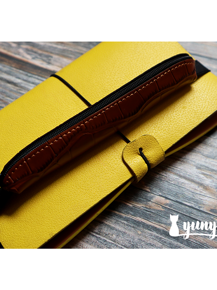 Estuche con elástico Individual - Café 5