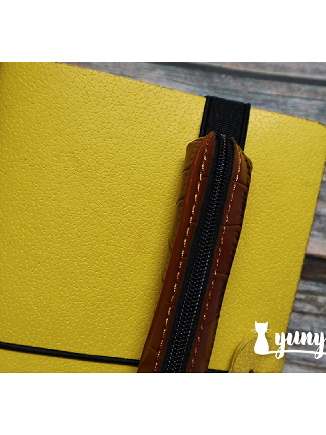 Estuche con elástico Individual - Café 3