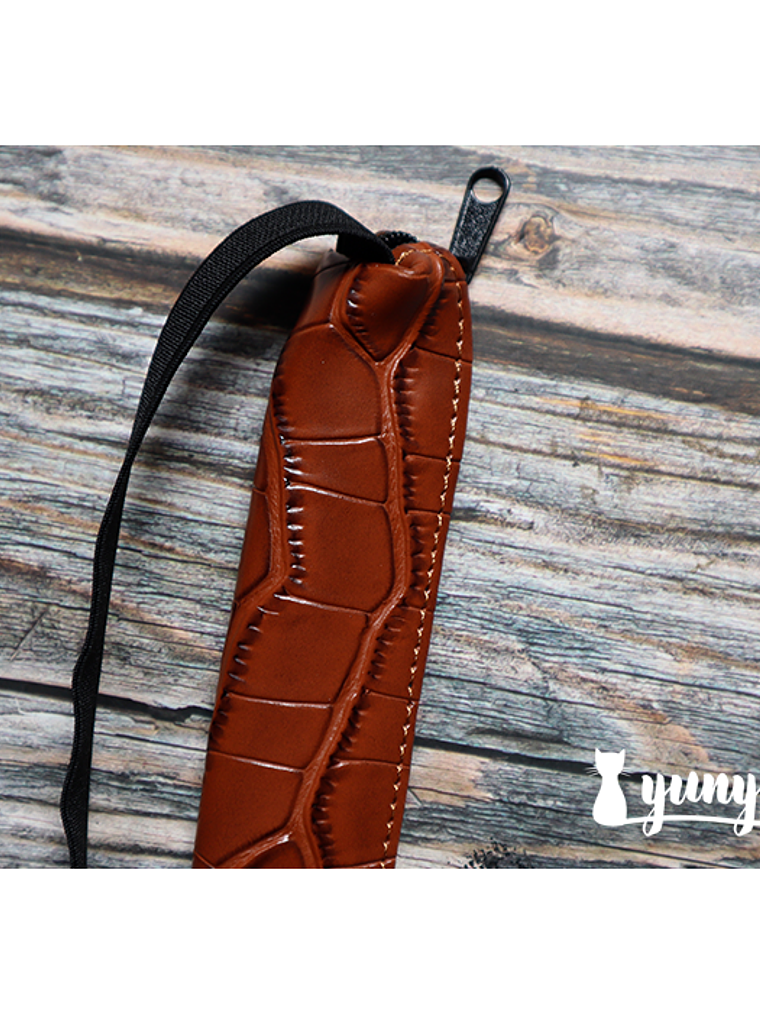 Estuche con elástico Individual - Café 4