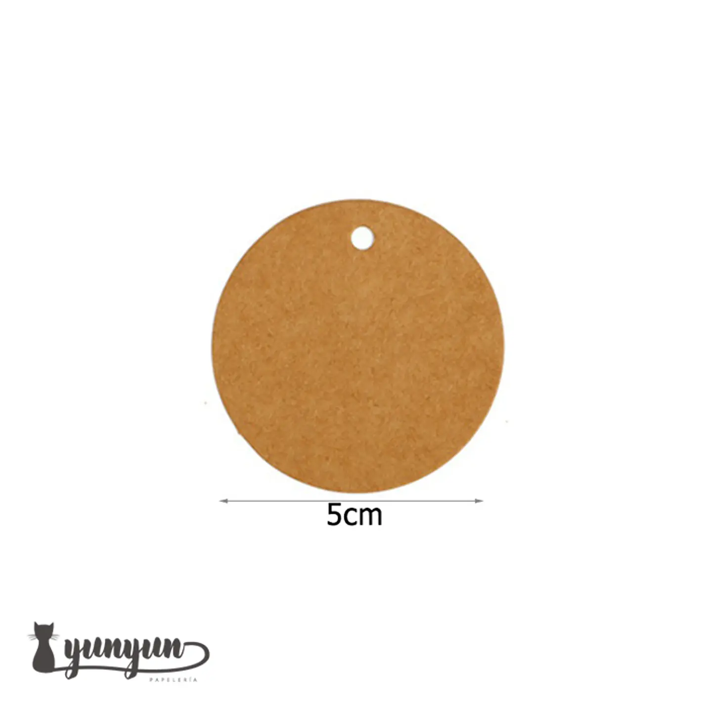Etiquetas Kraft Circular - 100 pzas 3