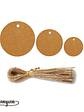 Etiquetas Kraft Circular - 100 pzas - Miniatura 2