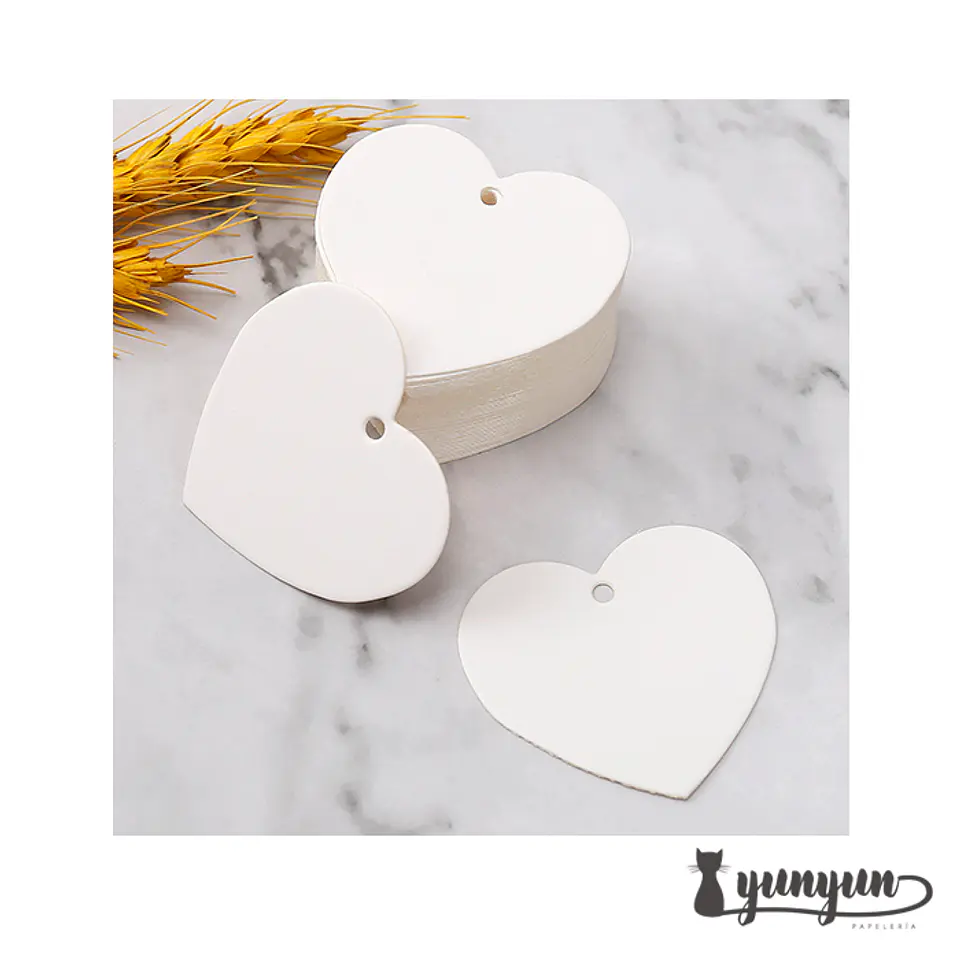 Etiquetas Corazón - 50 pzas 7