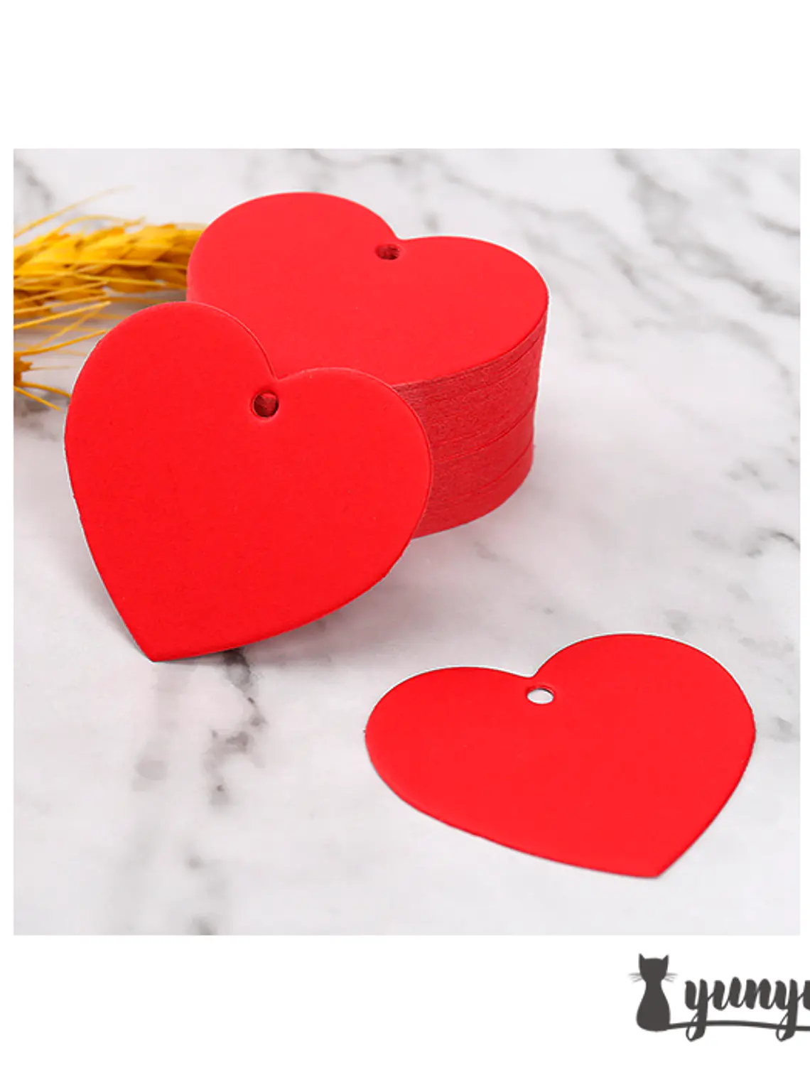 Etiquetas Corazón - 50 pzas 6