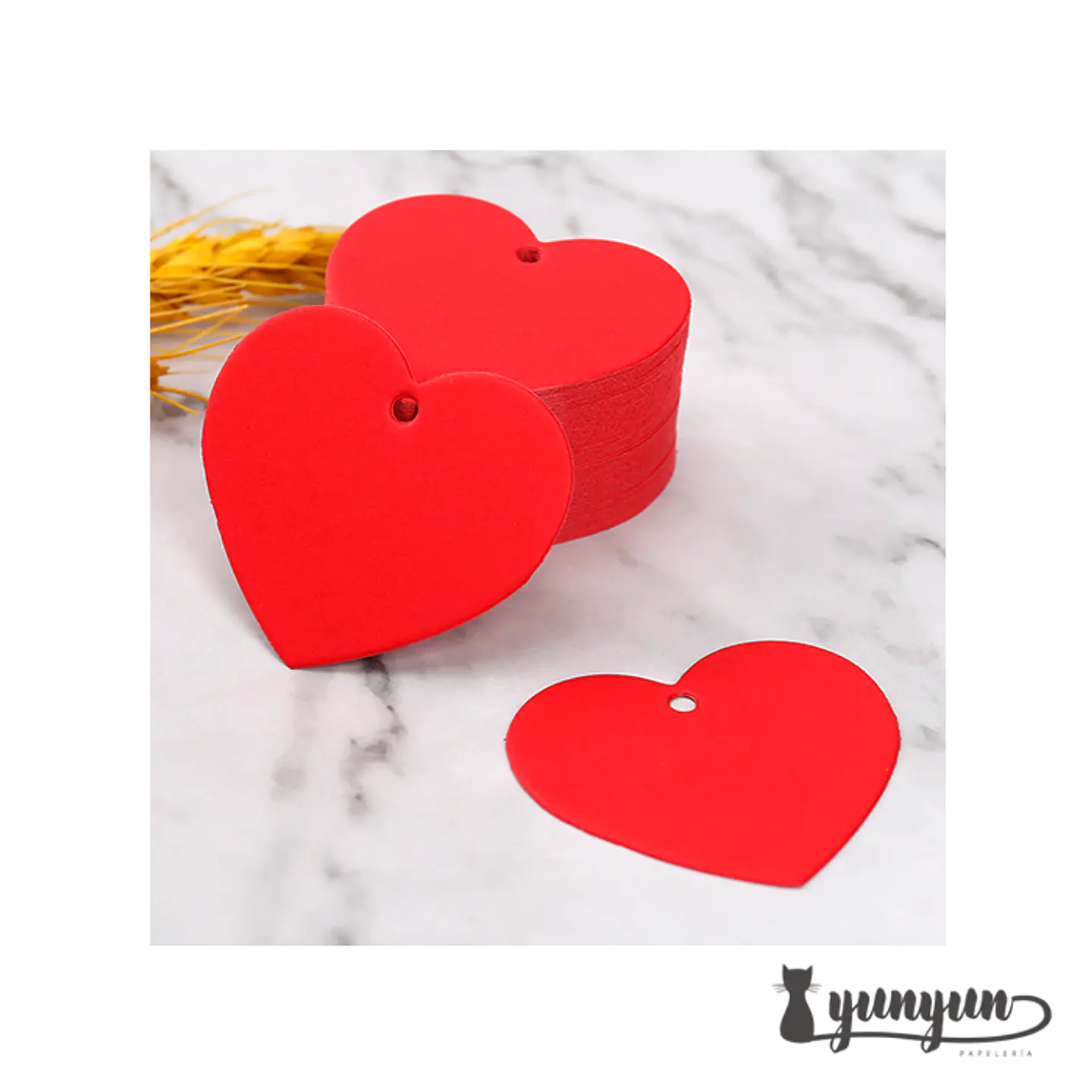 Etiquetas Corazón - 50 pzas 6
