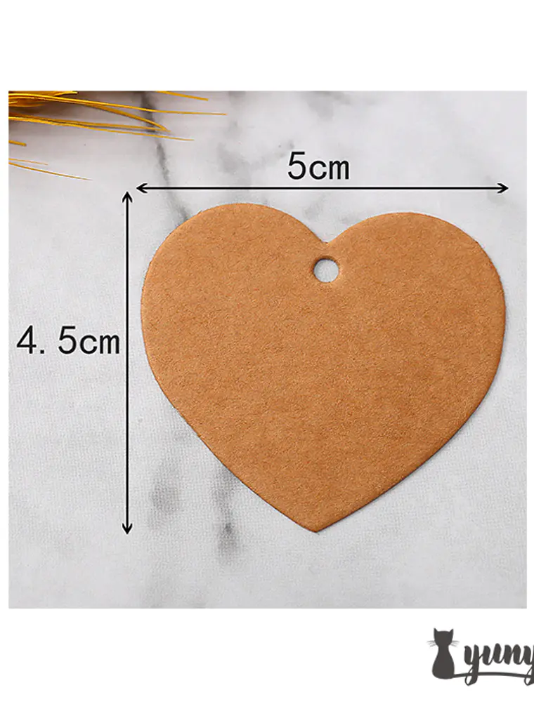 Etiquetas Corazón - 50 pzas 4