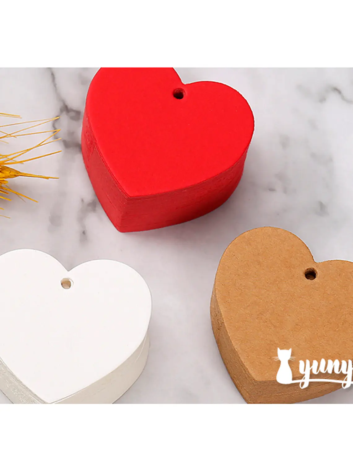 Etiquetas Corazón - 50 pzas 3