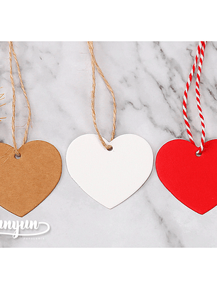 Etiquetas Corazón - 50 pzas