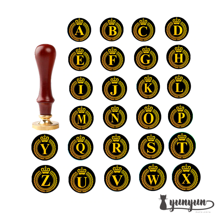Sellos de Lacre Letras Corona - 2,5cm 6